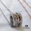 692fc3dd99f2d84055c88712 BVLGARI Bvlgari Spring Necklace with and without Diamonds CNC Precision Carved High Version 1:1 Craftsmanship Available in White Gold and Rose Gold