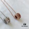 692fc3e299f2d84055c8871c BVLGARI Bvlgari Spring Necklace with and without Diamonds CNC Precision Carved High Version 1:1 Craftsmanship Available in White Gold and Rose Gold