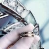 692fc3eb99f2d84055c8872d BVLGARI New CNC-Paved Diamond Carved Ring in White and Rose Gold