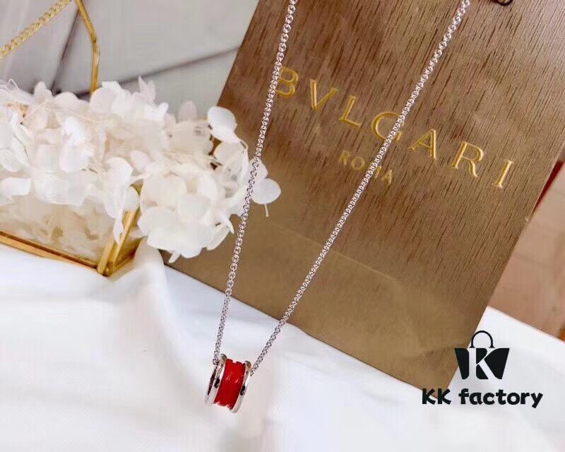 692fc3ef99f2d84055c88735 Bvlgari Red Ceramic Little Red Man Necklace