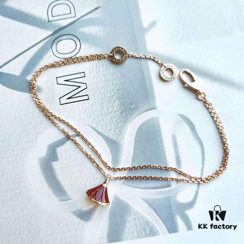 692fc3f199f2d84055c88738 BV DIVA Bracelet, Limited Stock, Original Custom Design, White Pearl Mother of Pearl and Red Carnelian, Absolutely Elegant and High-End! Authentic Original Clasp, You'll Love It as Soon as You Receive It!