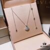 692fc3fc99f2d84055c8874c Bv Bulgari Diva Series Fan-shaped Full Diamond Platinum High-end Customized Imported S925 Sterling Silver 5A Super Sparkling Zircon Necklace with Original Bulgari Chain