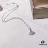 692fc3ff99f2d84055c88750 Bv Bulgari Diva Series Fan-shaped Full Diamond Platinum High-end Customized Imported S925 Sterling Silver 5A Super Sparkling Zircon Necklace with Original Bulgari Chain