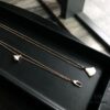 692fc40099f2d84055c88751 Top-Tier Custom Bvlgari Diva Series Fan-Shaped Set - White Mother of Pearl Dress Necklace and Bracelet, 18K Rose/White Gold Plated High-End Design