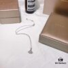 692fc40099f2d84055c88752 Bv Bulgari Diva Series Fan-shaped Full Diamond Platinum High-end Customized Imported S925 Sterling Silver 5A Super Sparkling Zircon Necklace with Original Bulgari Chain