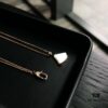 692fc40399f2d84055c8875a Top-Tier Custom Bvlgari Diva Series Fan-Shaped Set - White Mother of Pearl Dress Necklace and Bracelet, 18K Rose/White Gold Plated High-End Design