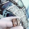 692fc41599f2d84055c88777 BVLGARI New CNC-Paved Diamond Carved Ring in White and Rose Gold