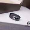 692fc41f99f2d84055c88786 BVLGARI Bulgari Couple's Black Ceramic Ring with 925 Silver Setting and Simulated Diamonds