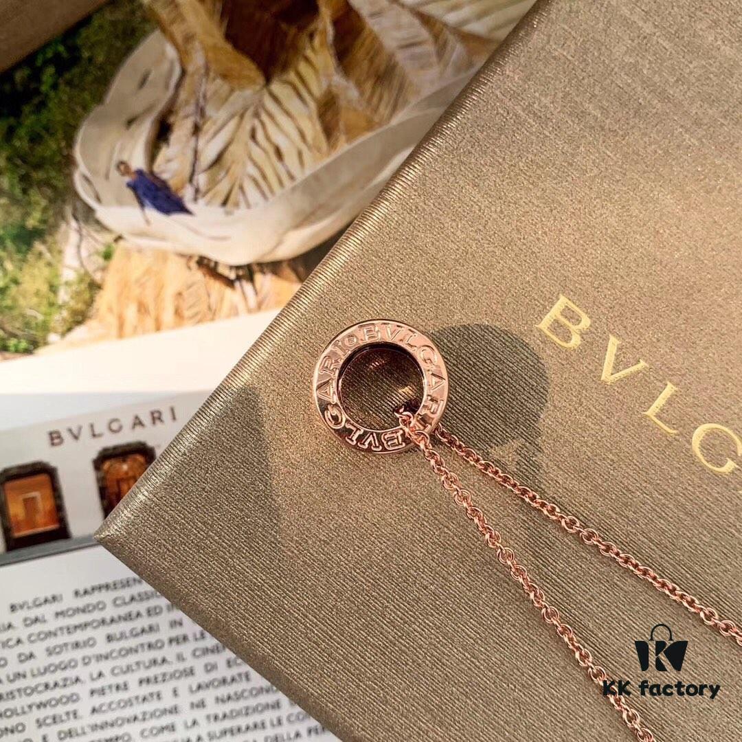 692fc42499f2d84055c8878b Bvlgari B.ZERO1 Series Necklace in Rose Gold with Black Ceramic Spiral Pendant