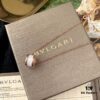 692fc42799f2d84055c8878f Exclusive In-Stock! White Ceramic Necklace Bvlgari B.ZERO1 Series Necklace with Rose Gold Chain Featuring Black Ceramic Spiral Pendant