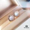 Bvlgari Bulgari Coin Stud Earrings, Timeless Classic Unisex Design, Same Style as Jing Boran