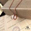 692fc42799f2d84055c88792 Exclusive In-Stock! White Ceramic Necklace Bvlgari B.ZERO1 Series Necklace with Rose Gold Chain Featuring Black Ceramic Spiral Pendant