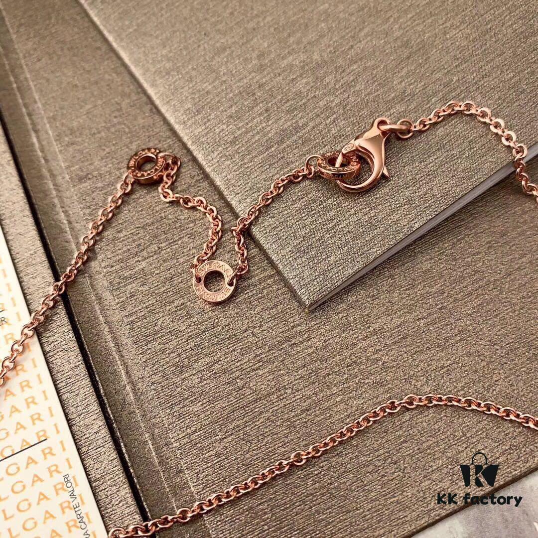 692fc42899f2d84055c88794 Exclusive In-Stock! White Ceramic Necklace Bvlgari B.ZERO1 Series Necklace with Rose Gold Chain Featuring Black Ceramic Spiral Pendant