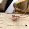 692fc42899f2d84055c88795 Exclusive In-Stock! White Ceramic Necklace Bvlgari B.ZERO1 Series Necklace with Rose Gold Chain Featuring Black Ceramic Spiral Pendant