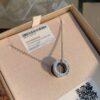 692fc43199f2d84055c887a0 BVLGARI B.zero1 Black Ceramic Charity Pendant Necklace in 925 Sterling Silver Unisex Jewelry