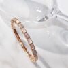 692fc43199f2d84055c887a2 Hot In-Stock Natural Shell Bracelet BVLGARI Classic Reissue Bulgari Snake Bracelet 925 Sterling Silver Thick Gold Plated with Natural Mother of Pearl Elegant Luxury Design