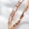 692fc43499f2d84055c887a5 Hot In-Stock Natural Shell Bracelet BVLGARI Classic Reissue Bulgari Snake Bracelet 925 Sterling Silver Thick Gold Plated with Natural Mother of Pearl Elegant Luxury Design