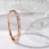 692fc43499f2d84055c887a6 Hot In-Stock Natural Shell Bracelet BVLGARI Classic Reissue Bulgari Snake Bracelet 925 Sterling Silver Thick Gold Plated with Natural Mother of Pearl Elegant Luxury Design
