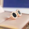 Bvlgari Bulgari Coin Stud Earrings, Timeless Classic Unisex Design, Same Style as Jing Boran