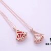 692fc44199f2d84055c887c3 Bvlgari Bulgari Small Skirt Diamond-Set Collarbone Necklace