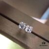 692fc44799f2d84055c887cd Bvlgari Four-Claw Stud Earrings, As Seen in Picture! Tower-Cut Square Diamond, Simple Yet Elegant!