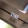 692fc44999f2d84055c887d3 Bvlgari Four-Claw Stud Earrings, As Seen in Picture! Tower-Cut Square Diamond, Simple Yet Elegant!