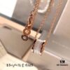 692fc45199f2d84055c887e4 Bulgari BVLGARI White Ceramic Necklace S925 Sterling Silver Black Ceramic Adjustable Chain