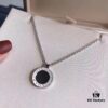 692fc45899f2d84055c887f1 Bvlgari Charity Edition, New Red Man Design, Black Onyx and Spinel Pendant with 'Save the Children' Engraving, 925 Sterling Silver Gold Plated Necklace