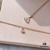 692fc46399f2d84055c88803 BVLGARI Diva Series Fan-shaped Set, Necklace, Bracelet, Earrings - High-end Custom Jewelry with 18K Rose Gold/White Gold Plating, Cubic Zirconia, 925 Silver Ear Pins