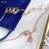 Swarovski Rotating Bead Three-Circle Necklace Resembling Bvlgari Style but Softer and More Elegant