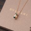 692fc46d99f2d84055c8881e High-End Version Bvlgari BV Snakebone Necklace 925 Sterling Silver Plated with 18K Rose Gold, Polished Gold Finish, Red Carnelian, Black Onyx, Malachite, Pearl Mother-of-Pearl, 5 Colors Available, Embedded with Imported Synthetic High-Carbon Diamonds and Natural Carnelian
