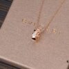 692fc47599f2d84055c8882b High-End Version Bvlgari BV Snakebone Necklace 925 Sterling Silver Plated with 18K Rose Gold, Polished Gold Finish, Red Carnelian, Black Onyx, Malachite, Pearl Mother-of-Pearl, 5 Colors Available, Embedded with Imported Synthetic High-Carbon Diamonds and Natural Carnelian