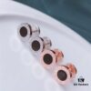 Bvlgari Flat Disc Stud Earrings