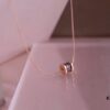 BVLGARI Brown Ceramic Necklace Mini with Latest V Gold Material