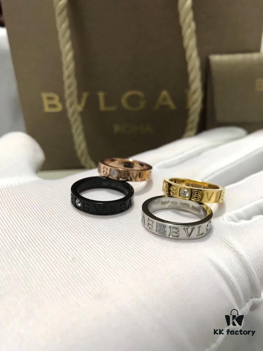 692fc47e99f2d84055c8883b Bvlgari Couple's Single Diamond Pure Silver Ring