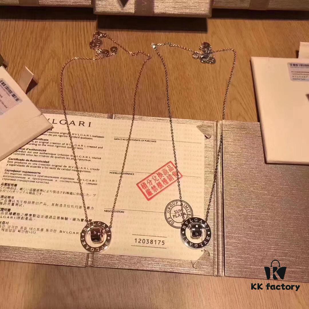 692fc49099f2d84055c8886b Bvlgari Classic Large Double Ring Necklace ✨ Long-lasting Color, Anti-allergic Treatment, Original Replica, High-end Custom 925 Pure Silver, 1:1 Counterfeit Super Fine 🔥🔥 Each Piece Handcrafted, Unbeatable Value ✨ Rose Gold and White Gold, Original Style Chain, Couple's Design