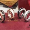 692fc49599f2d84055c88876 Bulgari BVLGARI Red Man Ring, CNC Precision High-End Version, 1:1 Craftsmanship, Available in White Gold and Rose Gold, 925 Sterling Silver, Black Ceramic Inlay, US Size 5-11