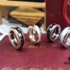 692fc49999f2d84055c8887e Bulgari BVLGARI Red Man Ring, CNC Precision High-End Version, 1:1 Craftsmanship, Available in White Gold and Rose Gold, 925 Sterling Silver, Black Ceramic Inlay, US Size 5-11