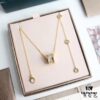 692fc4a499f2d84055c8888d Bulgari BVLGARI Spiral Diamond-Paved Spring Necklace in Rose Gold, White Gold, and Yellow Gold Tone with Electroplated K-Gold Layer