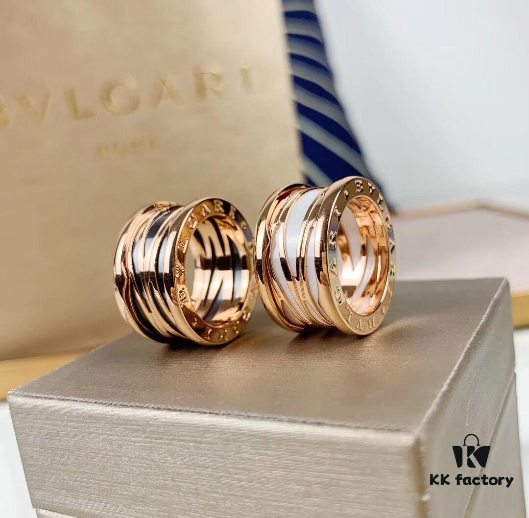 692fc4ad99f2d84055c88899 BVLGARI B.ZERO1 Openwork Ceramic Ring