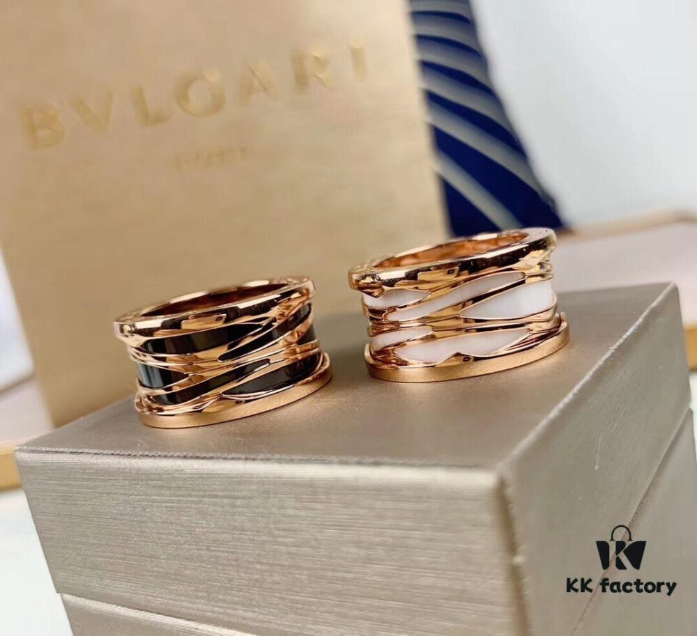 692fc4ad99f2d84055c8889a BVLGARI B.ZERO1 Openwork Ceramic Ring