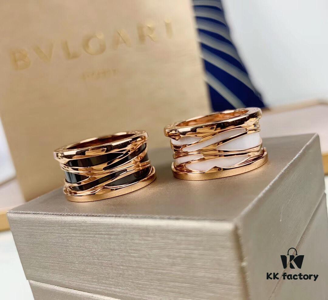 692fc4ad99f2d84055c8889a BVLGARI B.ZERO1 Openwork Ceramic Ring
