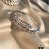 692fc4b499f2d84055c888aa Bulgari Serpenti Viper Full Diamond Snake Bone Bracelet, Crafted in S925 Silver