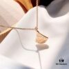692fc4cc99f2d84055c888d7 S925 Silver Plated with K-Gold Bulgari Christmas Bestseller Bvlgari DIVAS DREAM Series Mother-of-Pearl Fan Pendant Necklace