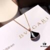 S925 Silver Plated with K-Gold [Bulgari Christmas Bestseller] Bvlgari Divas' Dream Series Mother-of-Pearl Fan Pendant Necklace