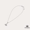 692fc4d799f2d84055c888ea Bvlgari Bulgari Diva Series High-End Custom Necklace, Imported 925 Sterling Silver with 18K Gold and Diamond-Paved Fan-Shaped Pendant, Platinum and Rose Gold Options
