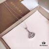692fc4d999f2d84055c888ef Bvlgari Bulgari Diva Series High-End Custom Necklace, Imported 925 Sterling Silver with 18K Gold and Diamond-Paved Fan-Shaped Pendant, Platinum and Rose Gold Options