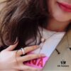 BVLGARI B.zero Design Legend Series Diamond-Set Black Ceramic Rose Gold Necklace