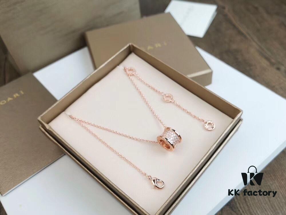 692fc4f399f2d84055c8890b BVLGARI Bulgari Full Diamond Serpenti Necklace (High-End Replica, Different from Market Version)
