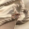 692fc4fb99f2d84055c88912 Bvlgari Serpenti Viper Series Mother-of-Pearl Snake Bone Ring in S925 Silver with 18K Gold Plating, Embellished with 12 Diamonds and 6 White Shell Inlays